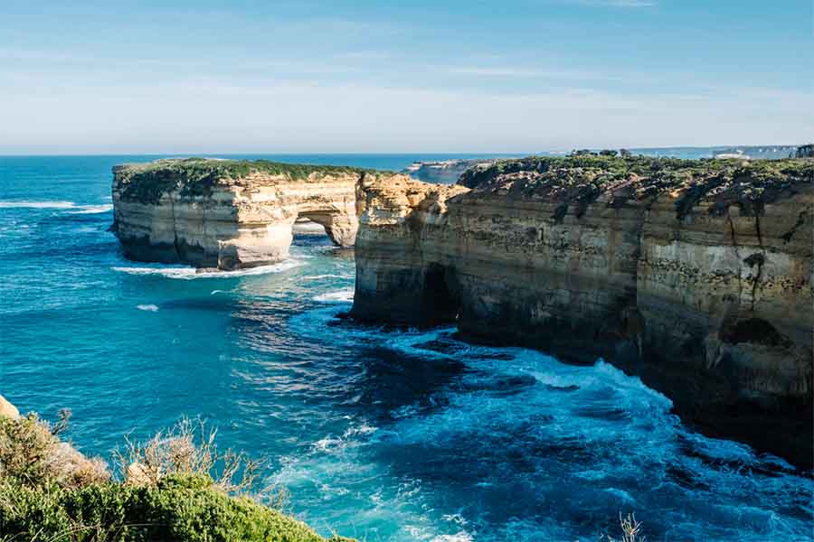 دریا و تپه های زیبا استرالیا