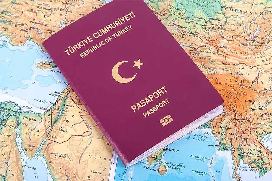 تصویری از پاسپورت ترکیه